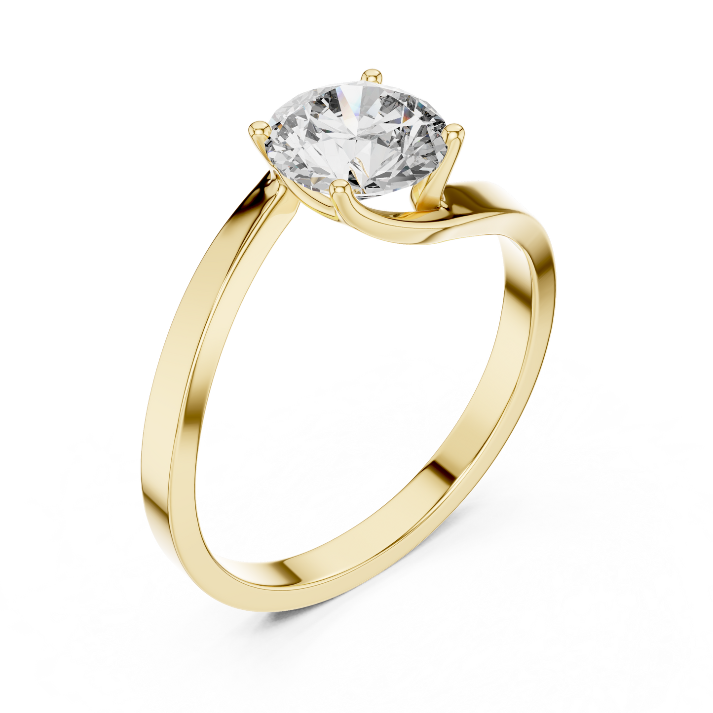 Luminaire Solitaire Diamond Ring