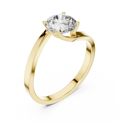 Luminaire Solitaire Diamond Ring