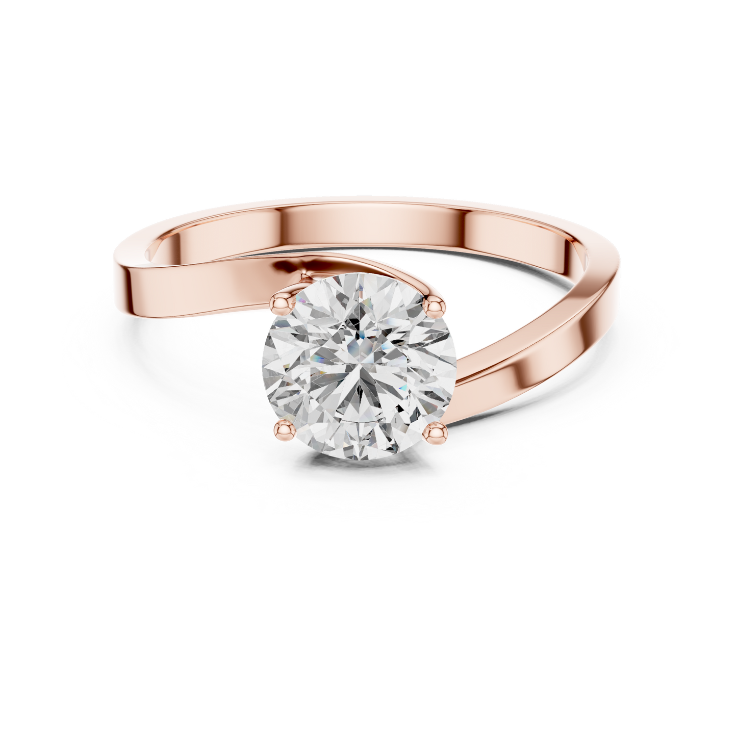 Luminaire Solitaire Diamond Ring