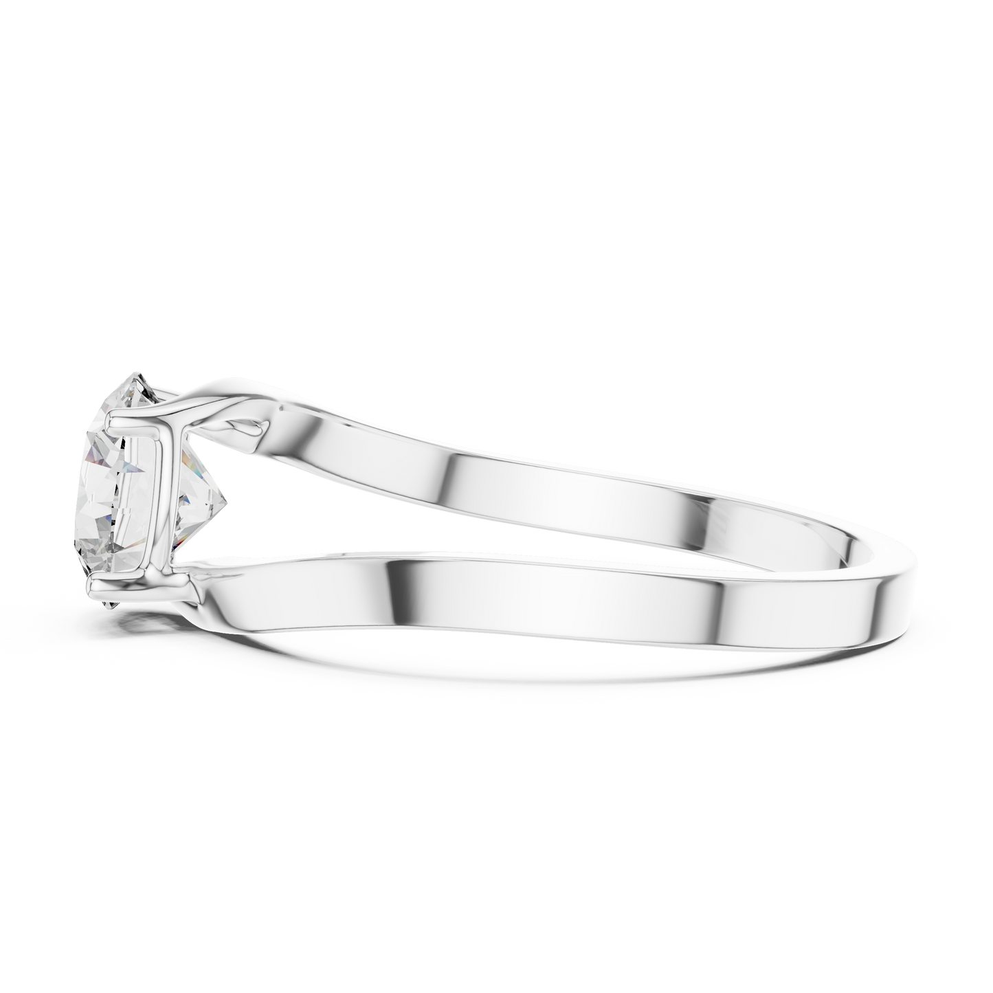 Luminaire Solitaire Diamond Ring