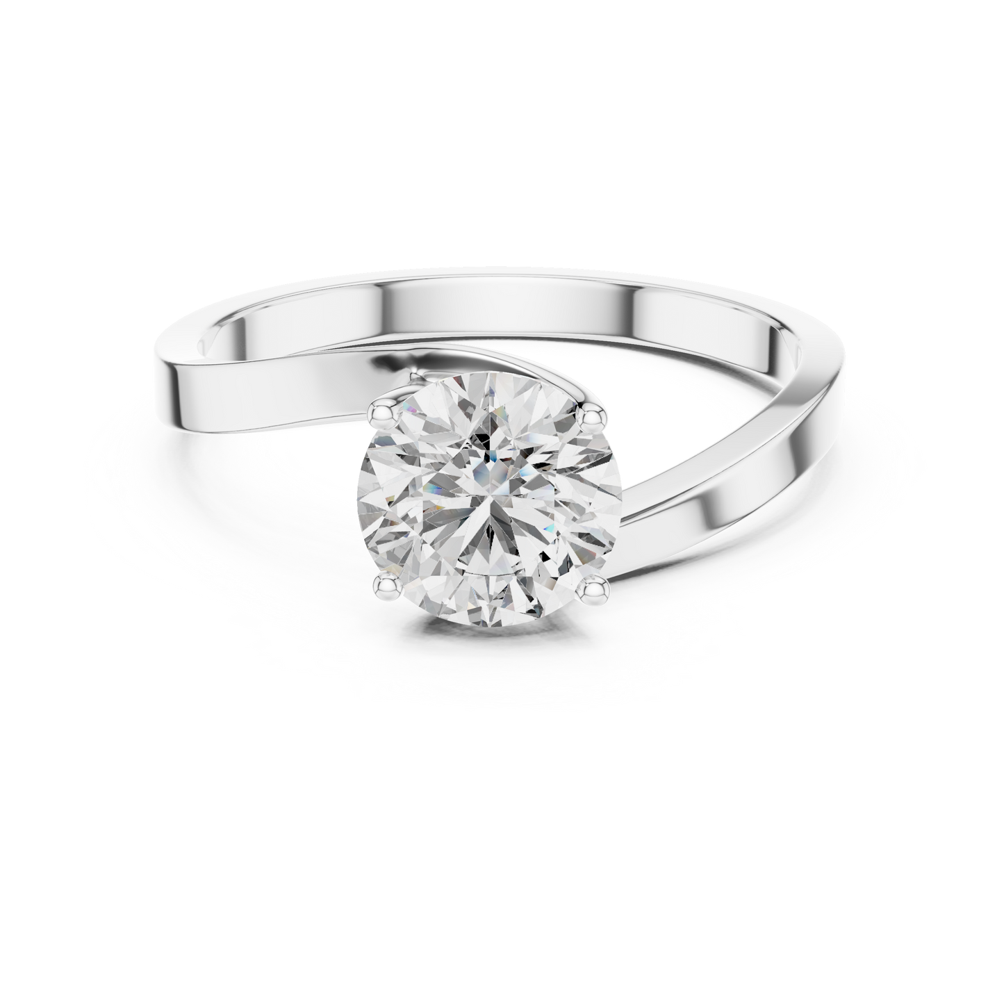Luminaire Solitaire Diamond Ring