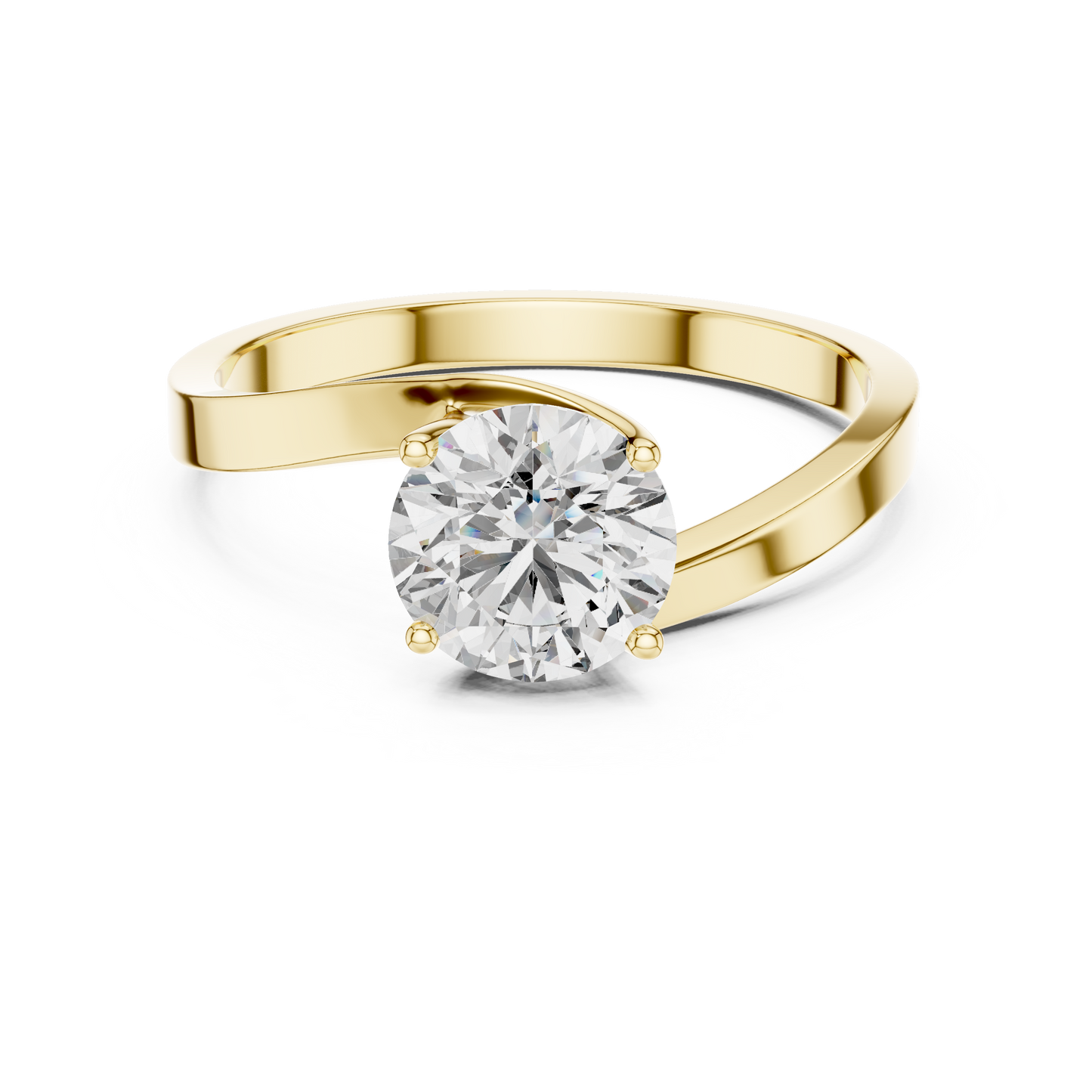 Luminaire Solitaire Diamond Ring