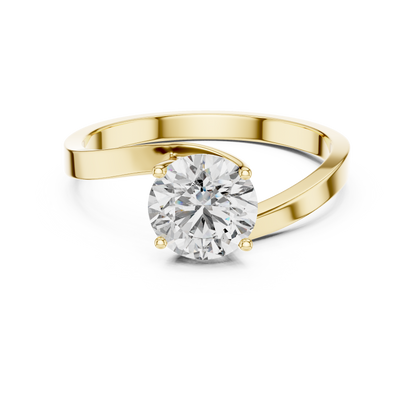 Luminaire Solitaire Diamond Ring
