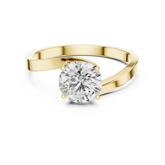 Luminaire Solitaire Diamond Ring