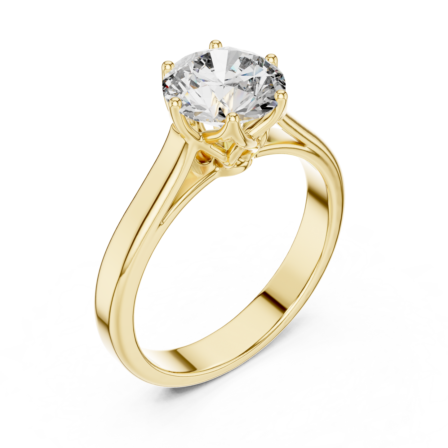 Imperial Spark Solitaire Diamond Ring