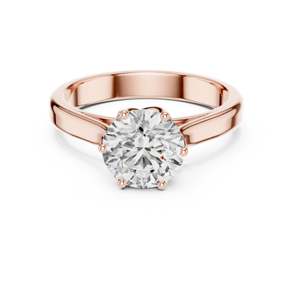 Imperial Spark Solitaire Diamond Ring