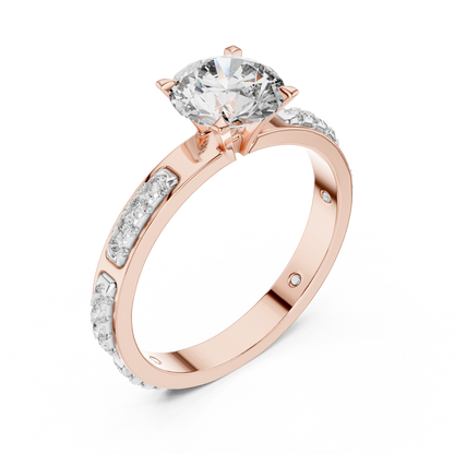 Celestia Solitaire Diamond Ring