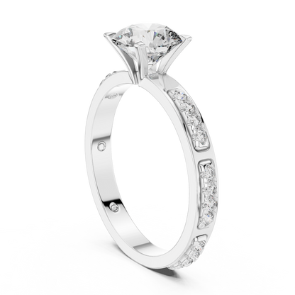 Celestia Solitaire Diamond Ring