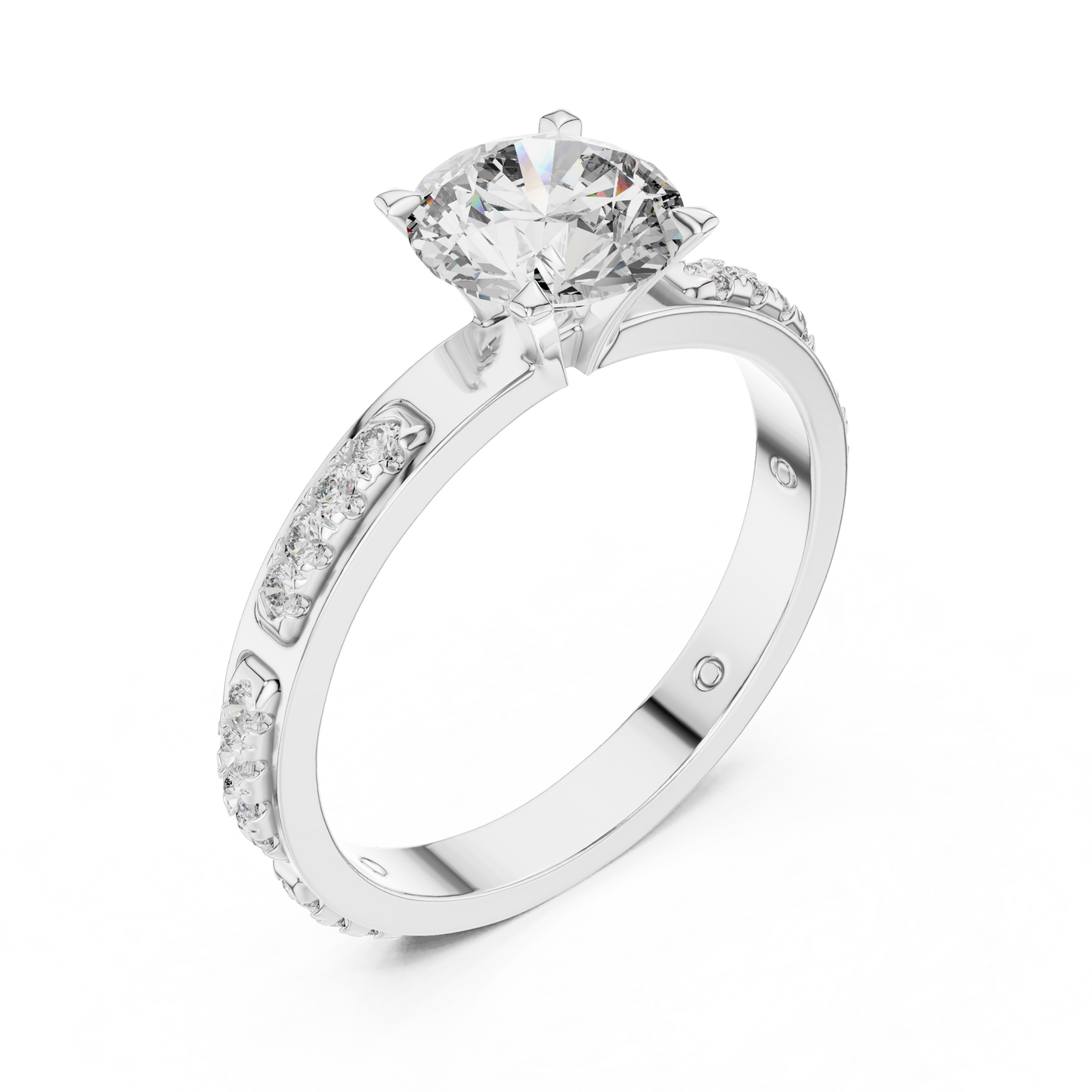 Celestia Solitaire Diamond Ring
