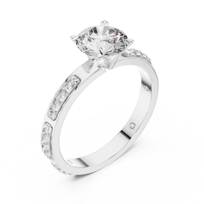 Celestia Solitaire Diamond Ring