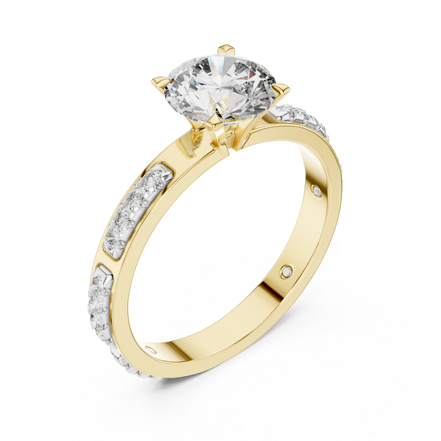 Celestia Solitaire Diamond Ring