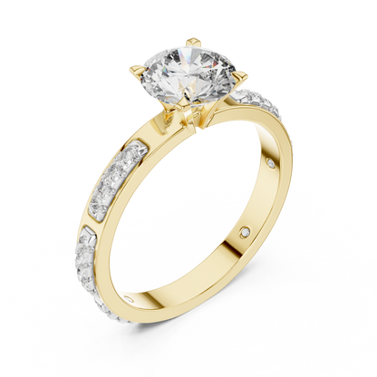Celestia Solitaire Diamond Ring