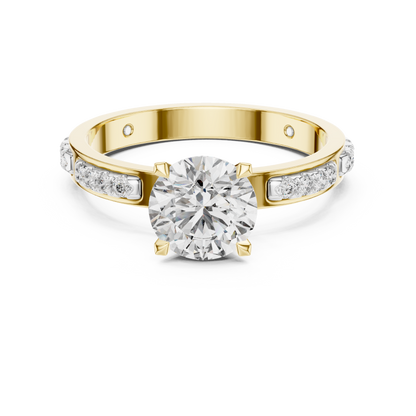 Celestia Solitaire Diamond Ring