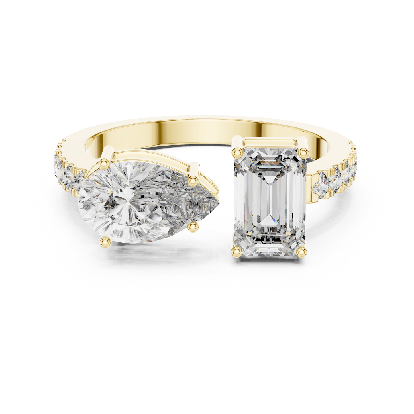 Toi Et Moi Solitaire Diamond Ring