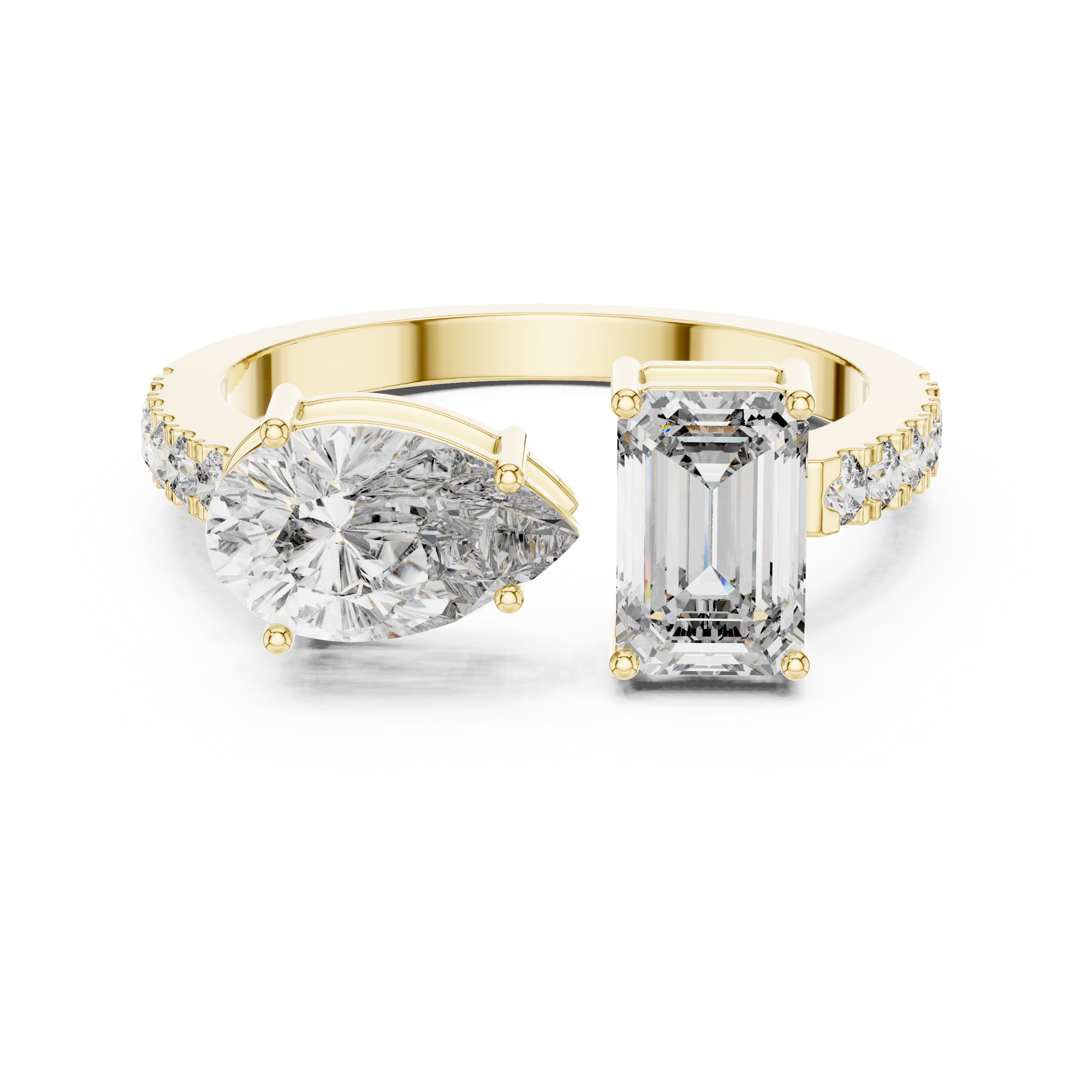 Toi Et Moi Solitaire Diamond Ring