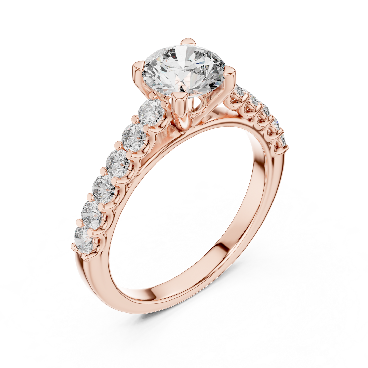 Majesty Bloom Solitaire Diamond Ring