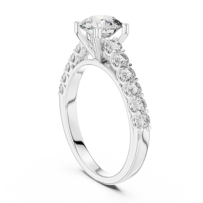 Majesty Bloom Solitaire Diamond Ring