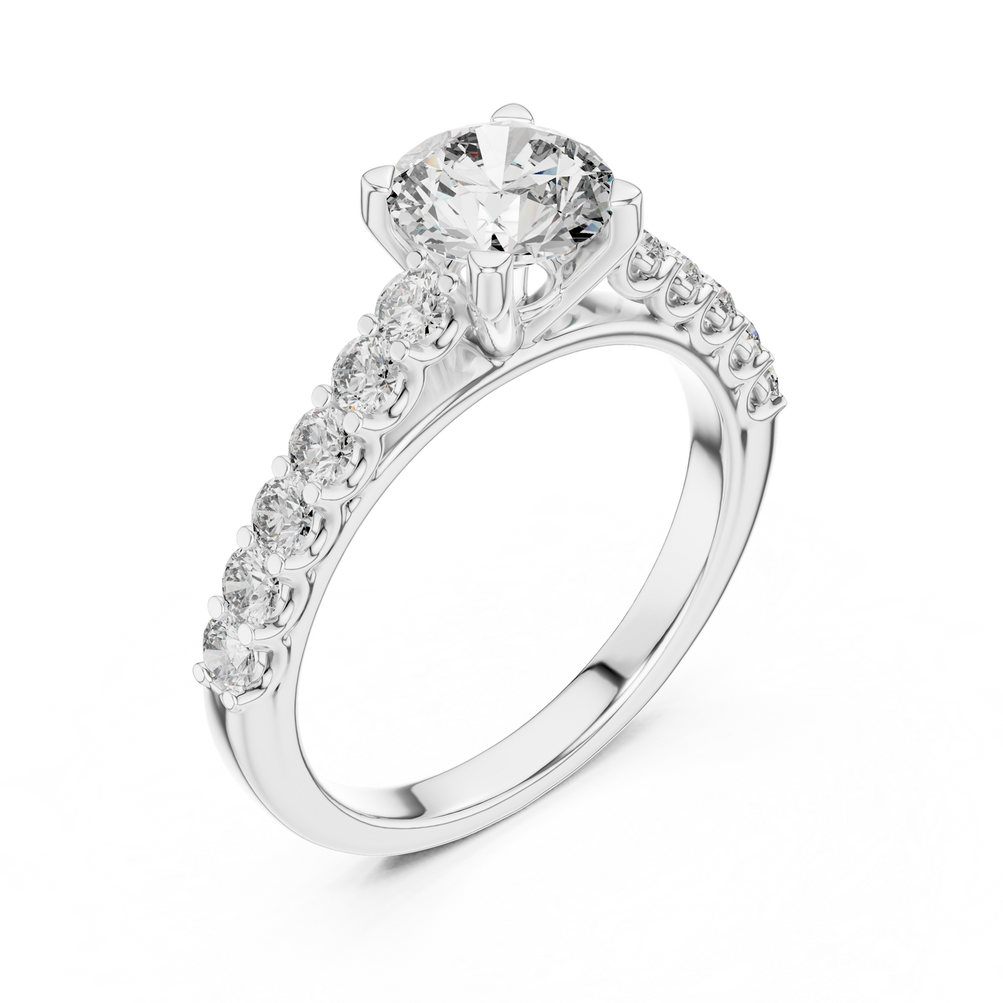 Majesty Bloom Solitaire Diamond Ring