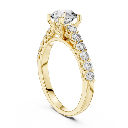 Majesty Bloom Solitaire Diamond Ring