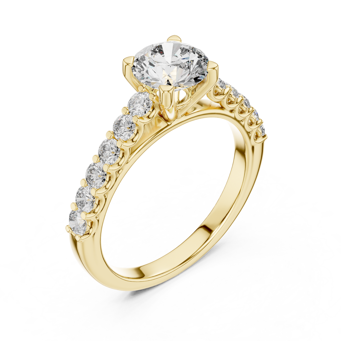 Majesty Bloom Solitaire Diamond Ring