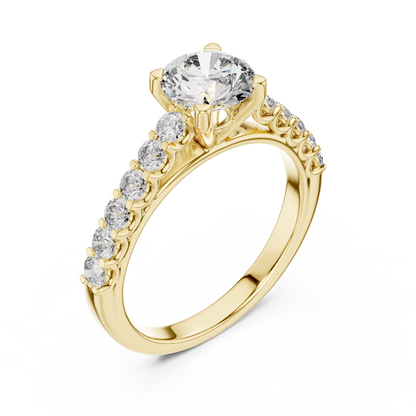 Majesty Bloom Solitaire Diamond Ring