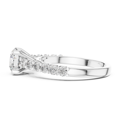 Majesty Bloom Solitaire Diamond Ring