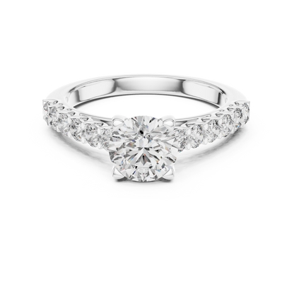 Majesty Bloom Solitaire Diamond Ring