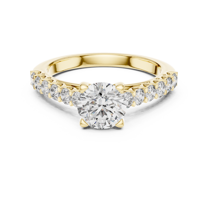 Majesty Bloom Solitaire Diamond Ring