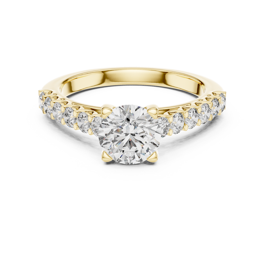 Majesty Bloom Solitaire Diamond Ring