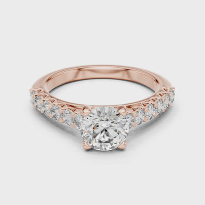 Majesty Bloom Solitaire Diamond Ring