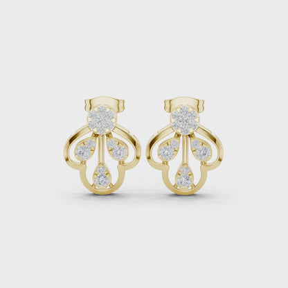 Minimalist Diamond Stud Earrings