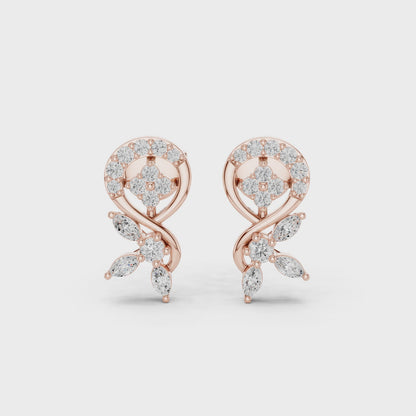Dazzle Stud Diamond Earrings