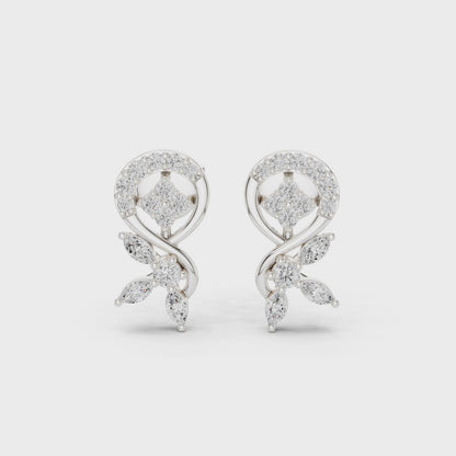 Dazzle Stud Diamond Earrings
