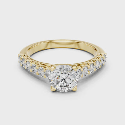 Majesty Bloom Solitaire Diamond Ring