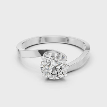 Luminaire Solitaire Diamond Ring