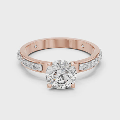Celestia Solitaire Diamond Ring
