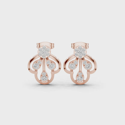 Minimalist Diamond Stud Earrings