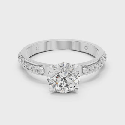 Celestia Solitaire Diamond Ring
