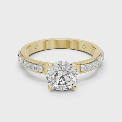 Celestia Solitaire Diamond Ring