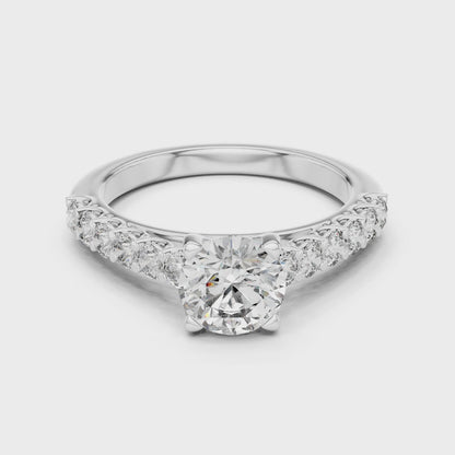 Majesty Bloom Solitaire Diamond Ring