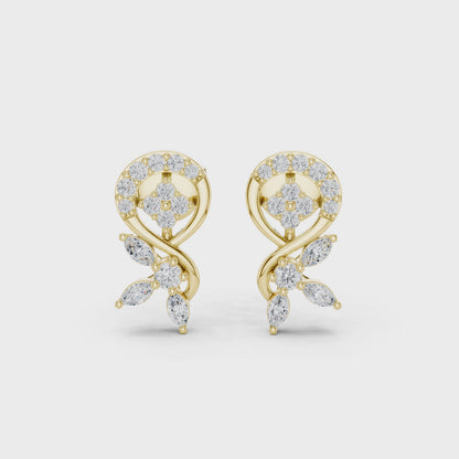 Dazzle Stud Diamond Earrings
