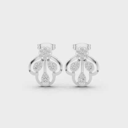 Minimalist Diamond Stud Earrings