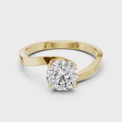Luminaire Solitaire Diamond Ring